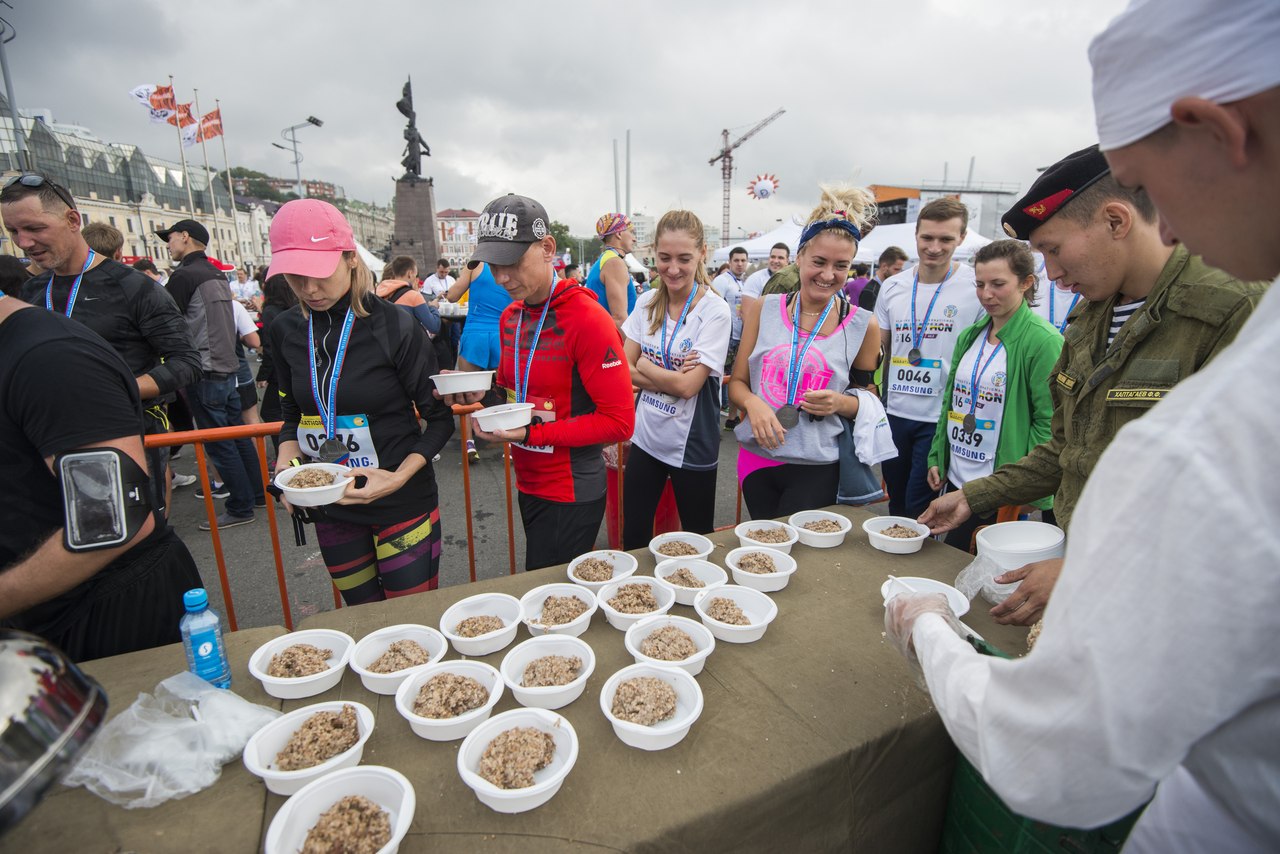 владивостокский марафон полевая кухня