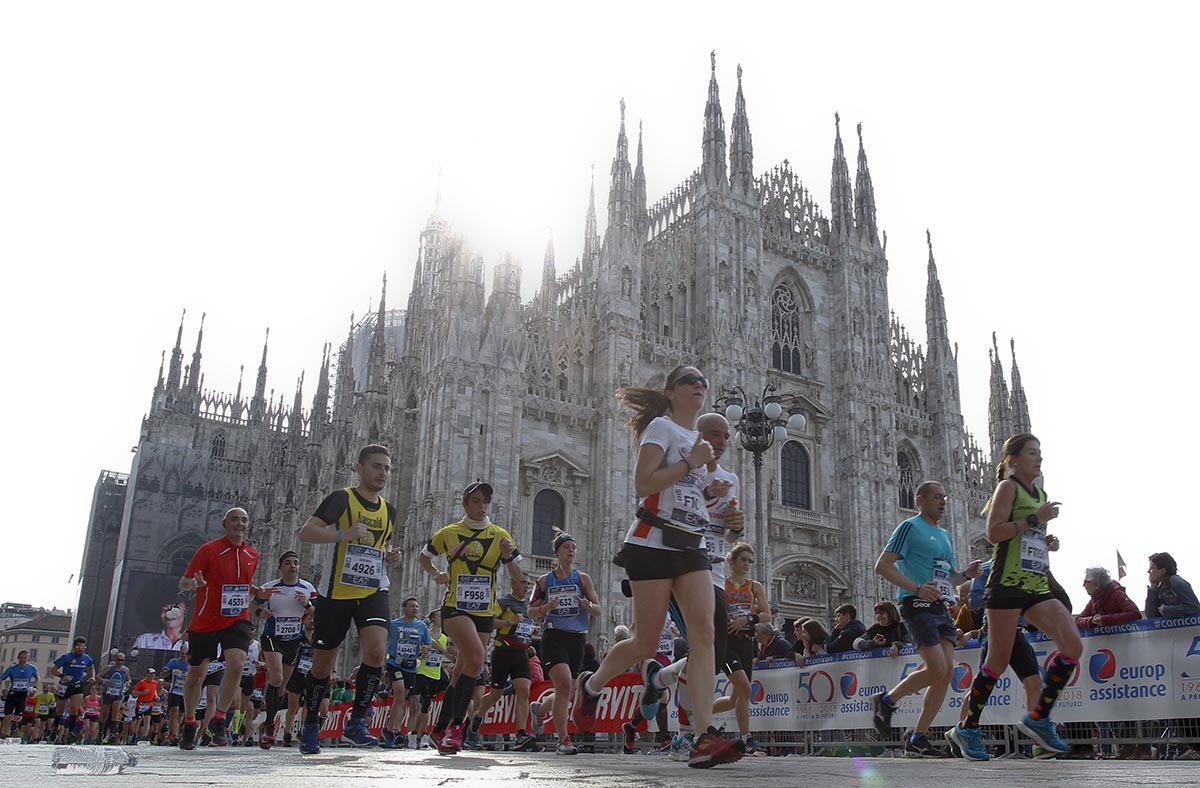 Миланский марафон трасса